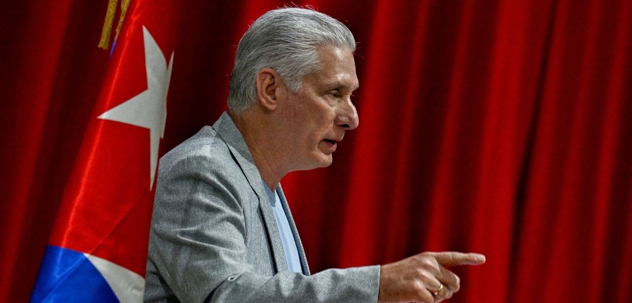 Presidente de Cuba, Miguel Díaz-Canel (Foto: Adalberto Roque/Pool via REUTERS)