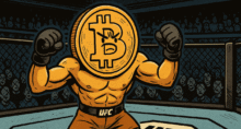 Bitcoin (BTC) na luta (Imagem: Copilot)
