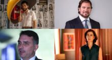 Wagner Moura em "O Agente Secreto", Daniel Vorcaro, do Banco Master, Flávio Bolsonaro e Fernanda Torres em "Ainda Estou Aqui".