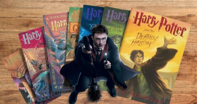 Livros Harry Potter. Imagem: Edição CanvaPro/Divulgação