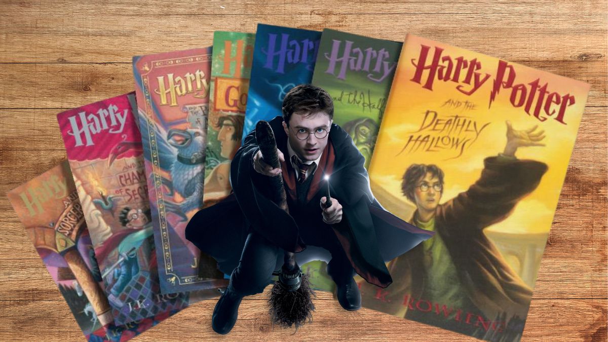Livros Harry Potter. Imagem: Edição CanvaPro/Divulgação