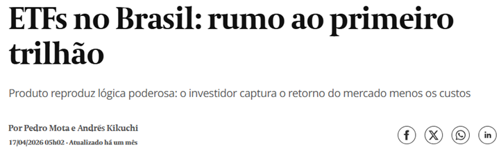 Hoje (27): conheça nova estratégia com ETFs de Thiago Salomão, do Market Makers, que pode