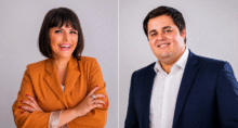 Os traders Paula Reis, do canal Mulher Trader, e Lucas Costa, do BTG Pactual