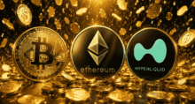 Bitcoin (BTC), Ethereum (ETH) e Hyperliquid (HYPE) são as principais escolhas dos analistas (Imagem: ChatGPT)