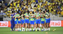 seleção brasileira feminina em campo
