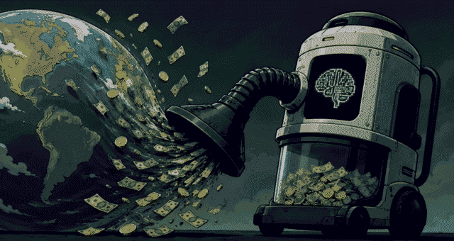 IPOs de Inteligência Artificial (IA) drenam a liquidez do mercado. Como isso afeta as criptomoedas? (Imagem: ChatGPT)