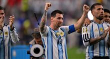 Messi em campo pela Argentina