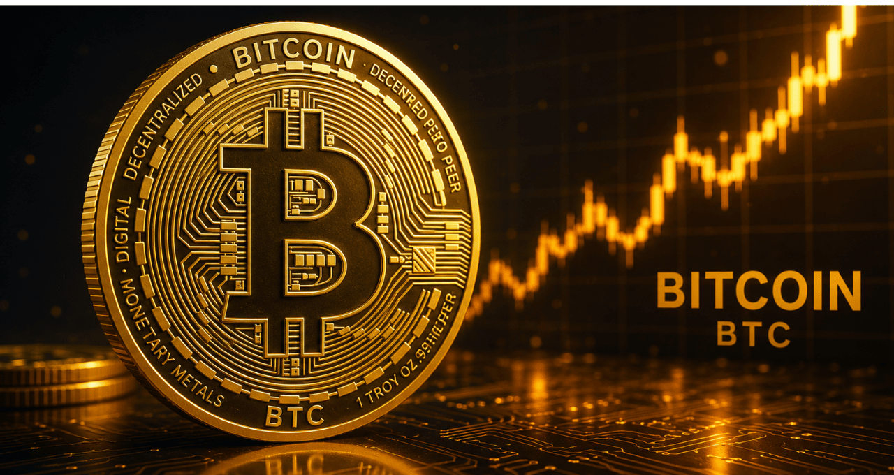 Bitcoin (BTC), a maior criptomoeda do mundo (Imagem: ChatGPT)