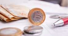 Real - Brazilian Currency. Money from Brazil. Real coins and Real banknotes on a white paper.