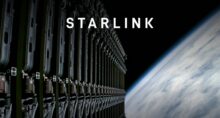Divulgação Starlink com satélite no espaço