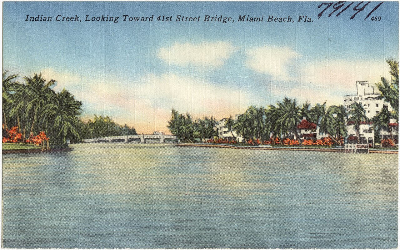 Cartão postal dos anos 1930 de Indian Creek
