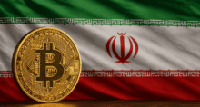 Bitcoin (BTC), criptomoedas e a bandeira do Irã (Imagem: ChatGPT)