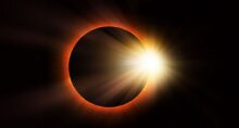 eclipse solar total chuva de meteoros cidade perfeita fenômeno astronomia