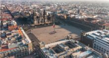 Praça da Constituição na cidade do México