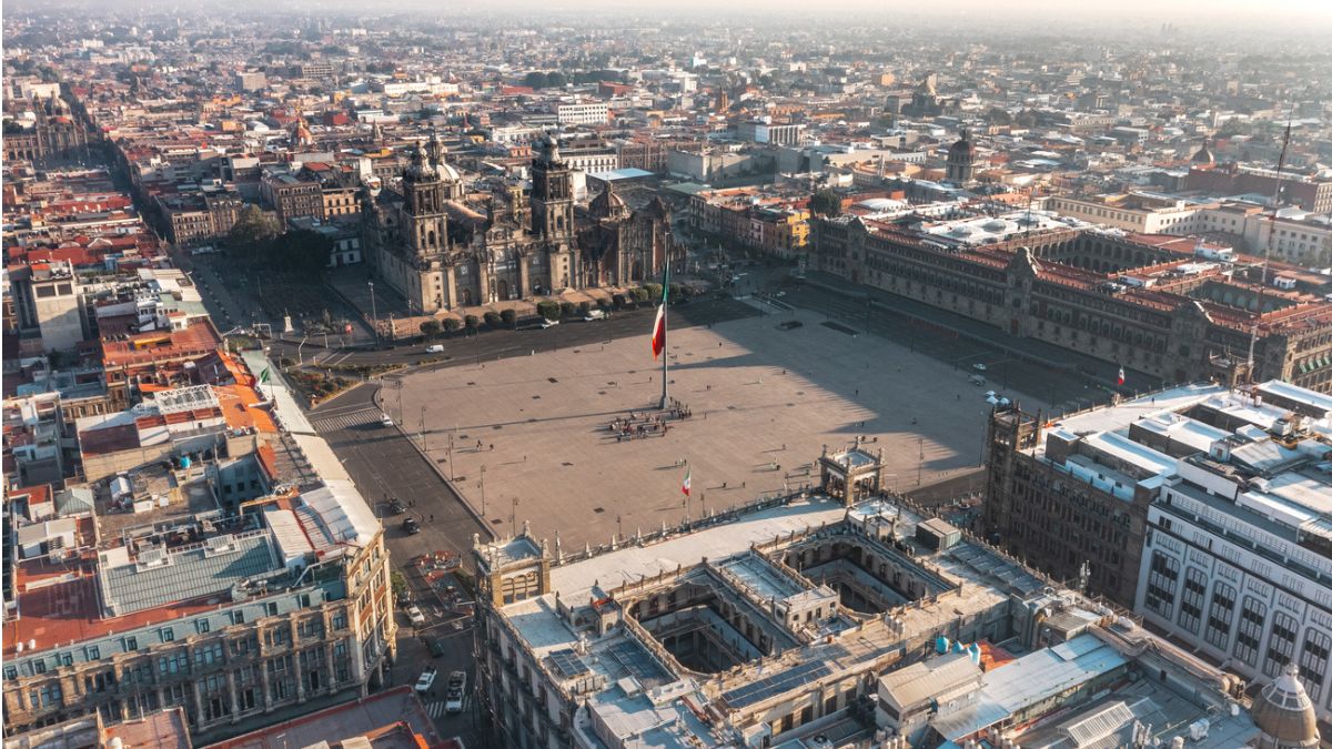 Praça da Constituição na cidade do México
