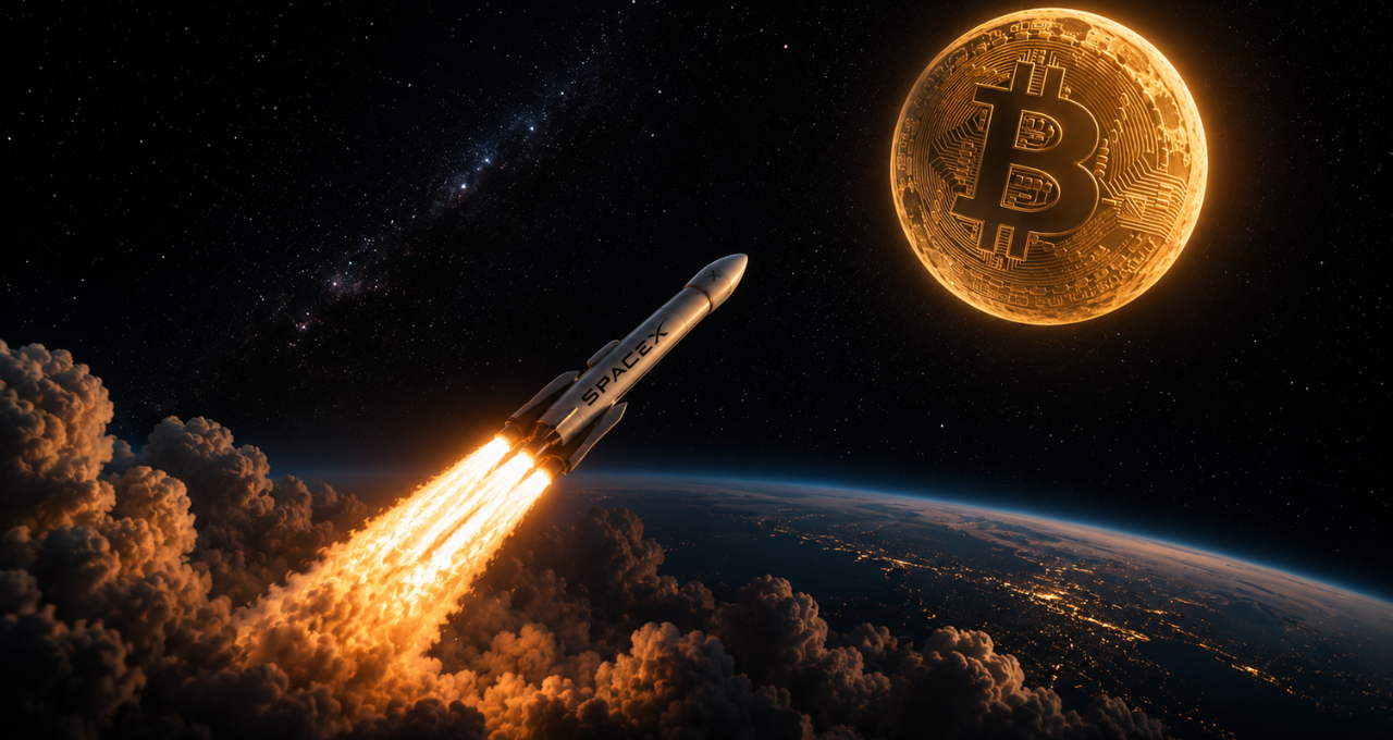 SpaceX e as reservas de bitcoin (BTC) (Imagem: ChatGPT)
