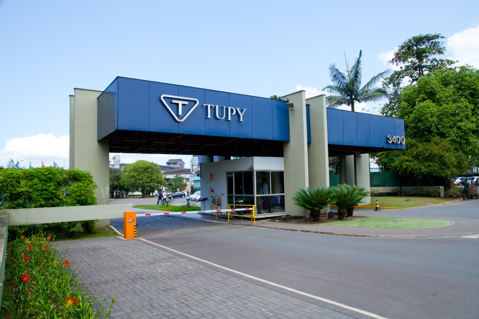 Entrada da sede da Tupy