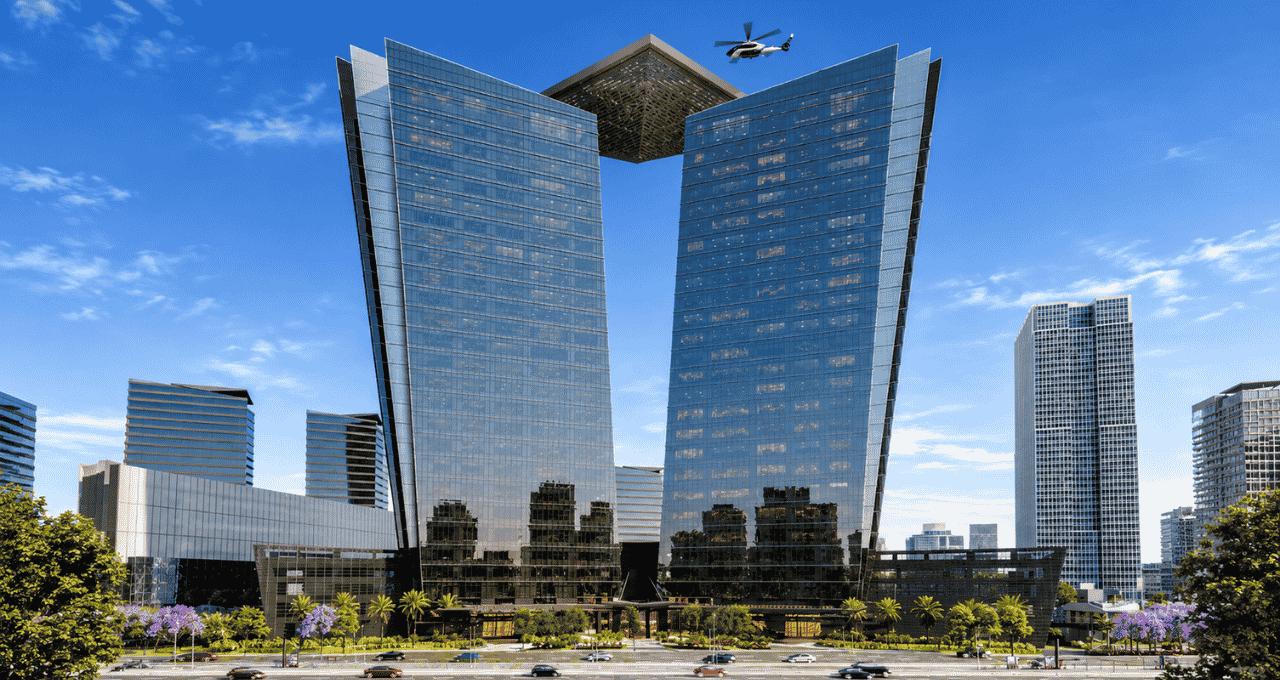 Esther Towers é alugado pelo Itaú Unibanco (Imagem: Reprodução das redes sociais)