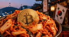 Kimchi Prize: Bitcoin (BTC) volta a ser negociado com desconto na Coreia do Sul (Imagem: ChatGPT)