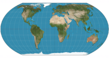 Novo mapa-múndi Terra Igual Equal Earth