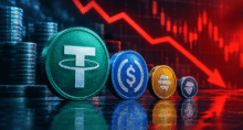 Stablecoins encolhem no segundo trimestre (Imagem: ChatGPT)