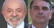 Lula e Flávio Bolsonaro