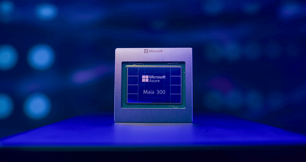 A Microsoft (MSFT) apresentou nesta segunda-feira (12) seu mais novo processador voltado para inteligência artificial, o Azure Maia 300 (Imagem: Divulgação)