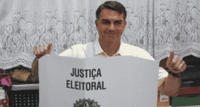Candidato à presidência da República, Flávio Bolsonaro (PL) (Imagem: 4 de outubro de 2026 REUTERS/Ricardo Moraes)