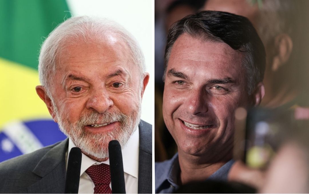 eleições 2026 Luiz Inácio Lula da Silva e Flávio Bolsonaro